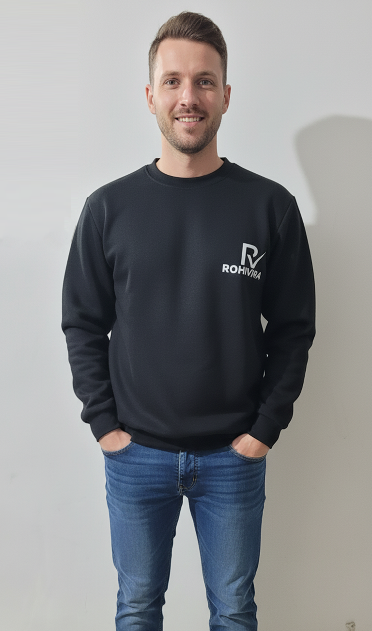 Black Crewneck Sweatshirt