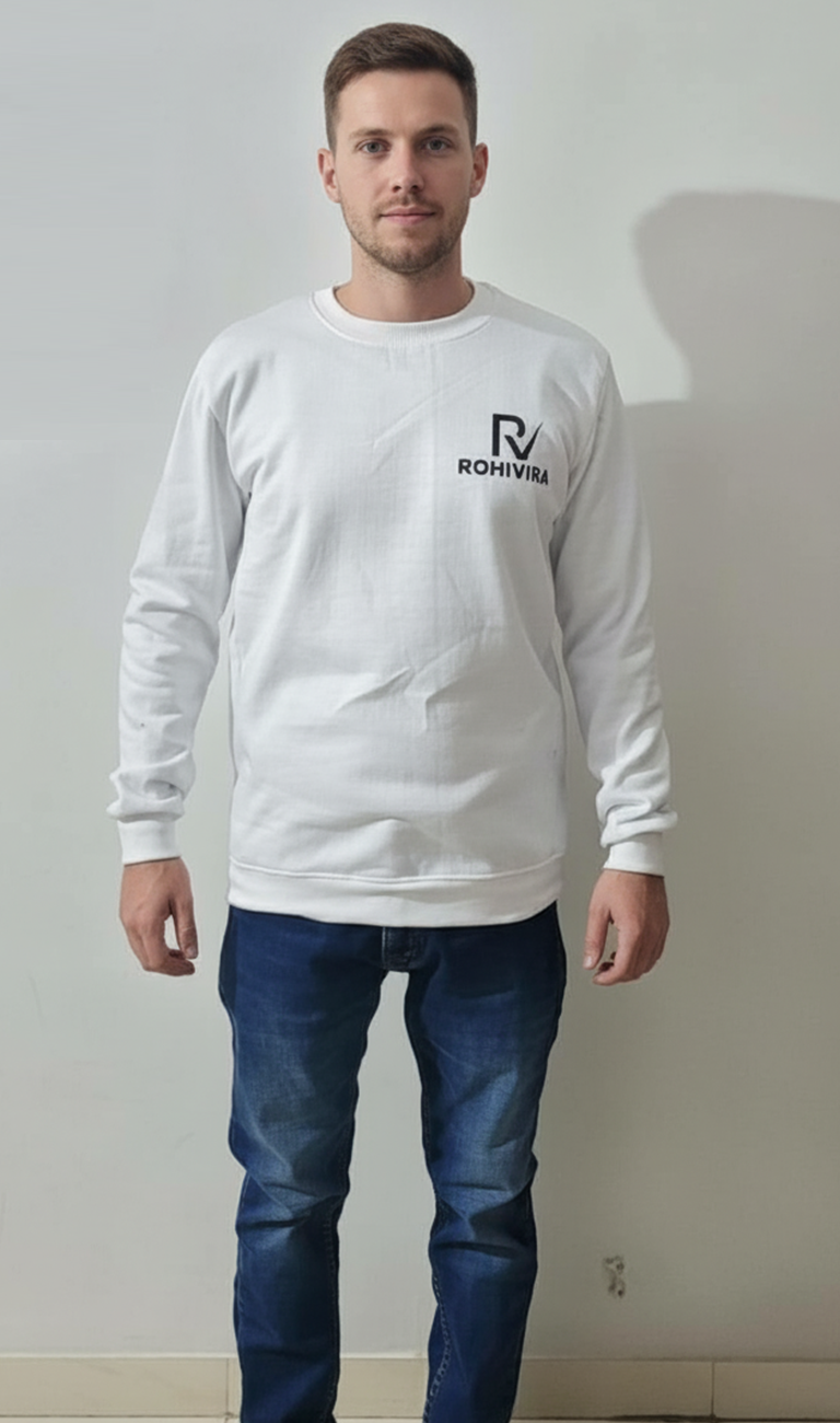 White Crewneck Sweatshirt
