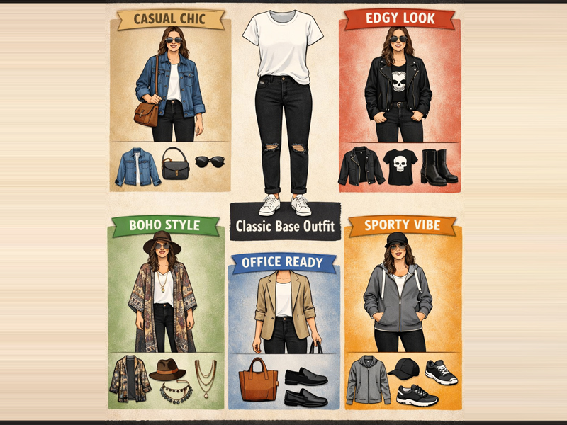 How to Style One Outfit in 5 Different Ways