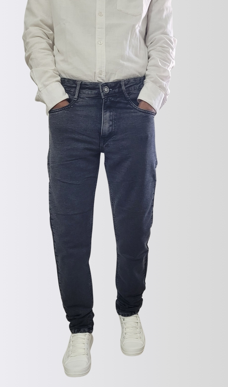 Men’s Charcoal Grey Slim Fit Stretch Jeans