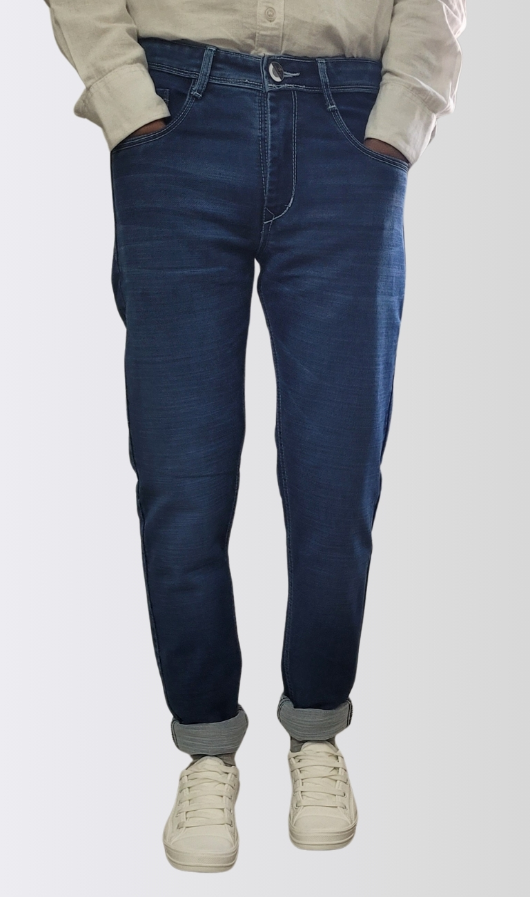 Men’s Indigo Blue Slim Fit Denim Jeans