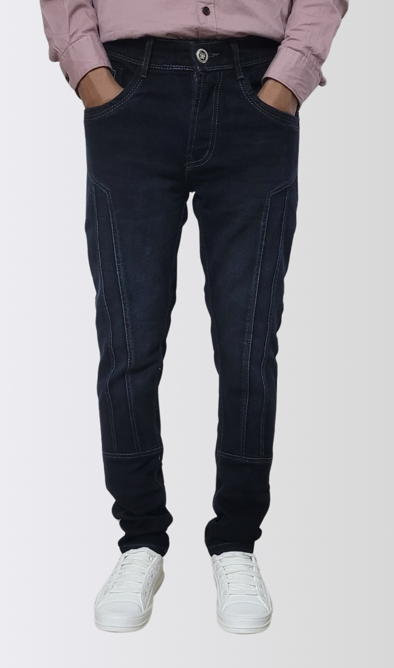 Men’s Black Denim Surgery Fit Jeans - Image 2