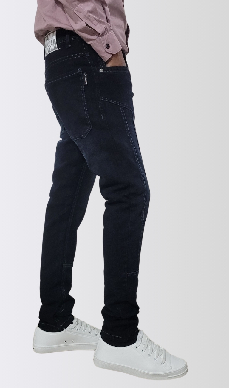 Men’s Black Denim Surgery Fit Jeans - Image 3