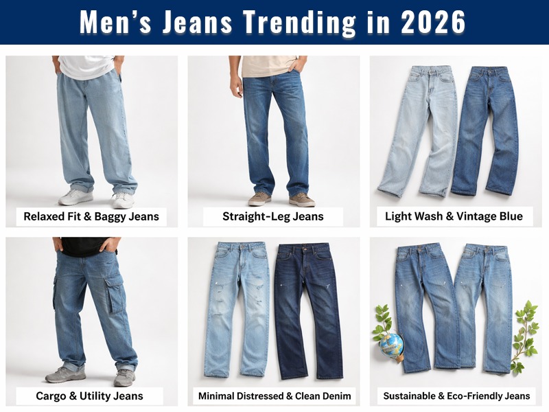 Men’s Jeans Trending in 2026 – Complete Style Guide