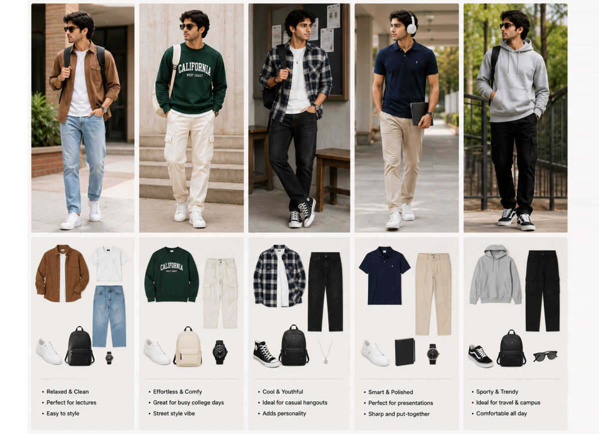 5 Stylish College Outfit Ideas for Men to Look Trendy Every Day