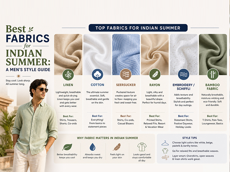 Best Fabrics for Indian Summer: A Men’s Style Guide
