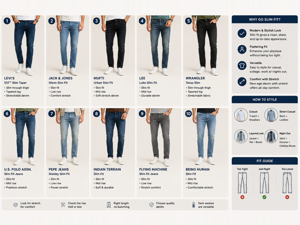 Best Slim Fit Jeans for Men in India 2026