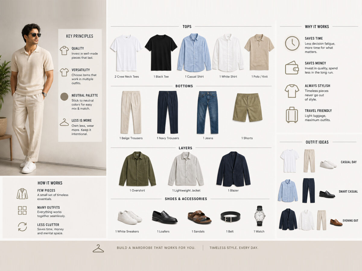 How to Build a Minimal Men’s Capsule Wardrobe