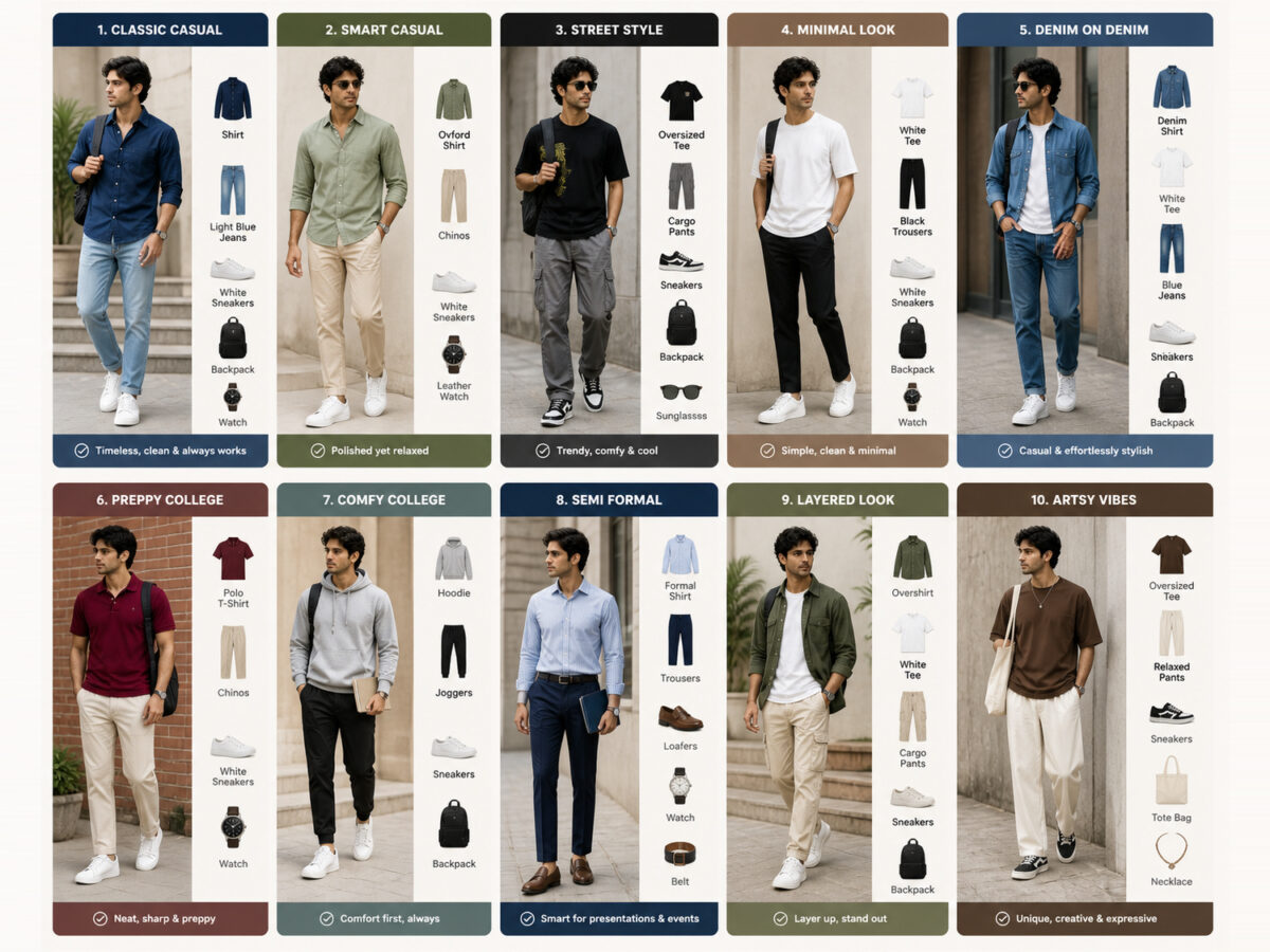 Perfect Outfit Ideas for College Boys
