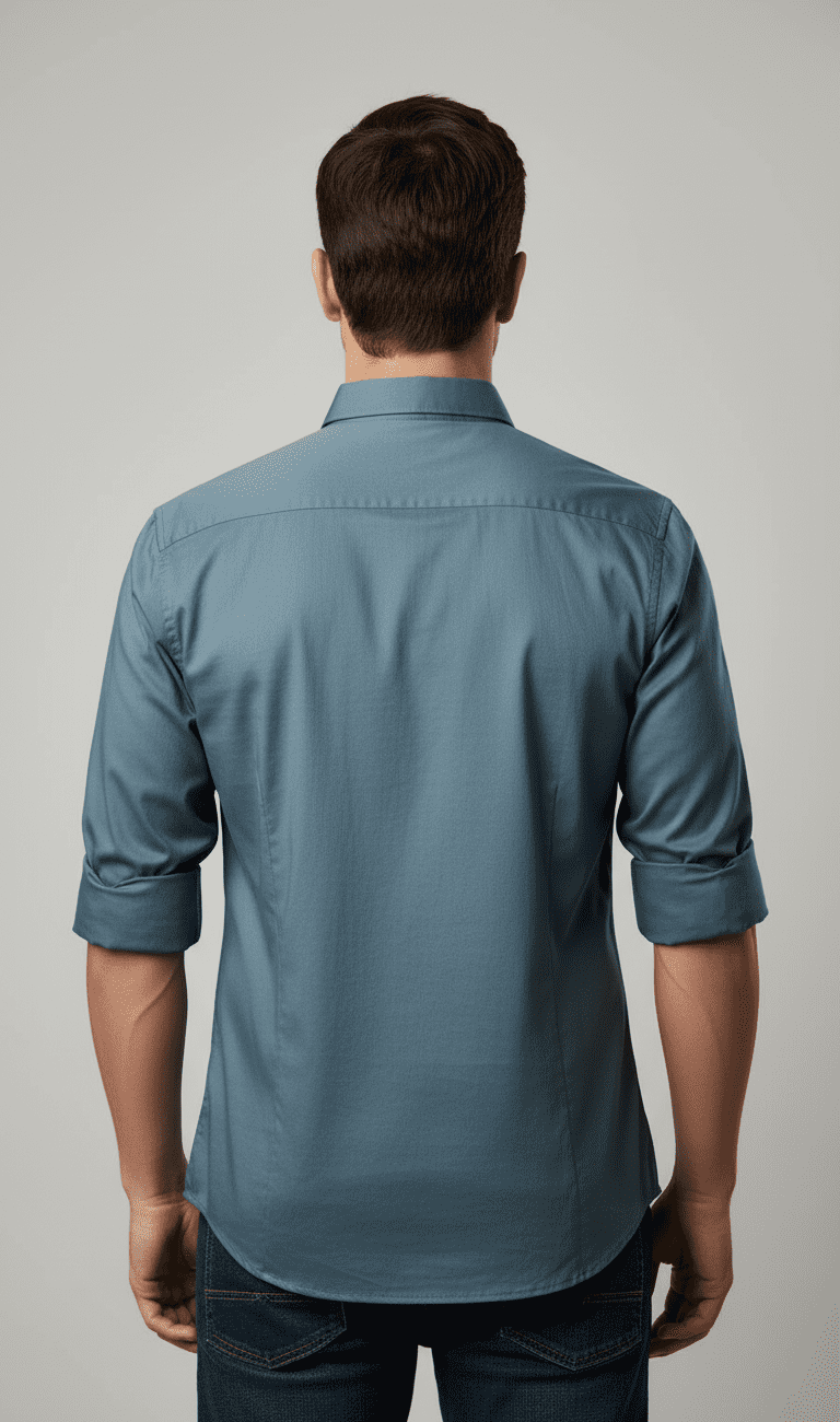 Men’s Classic Slim-Fit Casual Shirt - Image 3