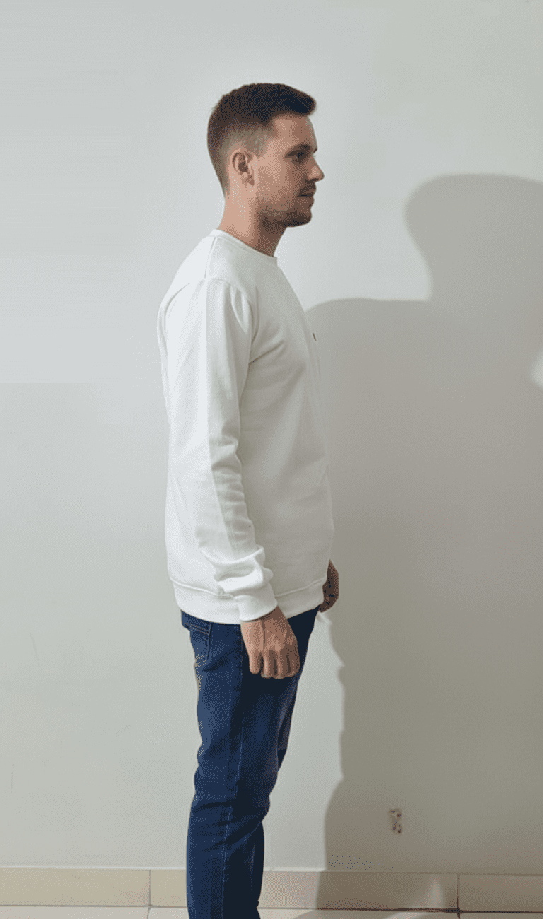 White Crewneck Sweatshirt - Image 3