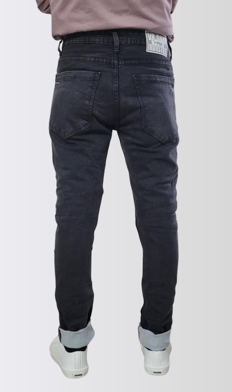 Charcoal Skinny Fit Original Stretch Jeans - Image 3