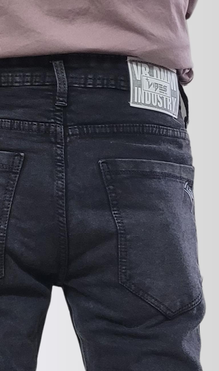 Charcoal Skinny Fit Original Stretch Jeans - Image 4