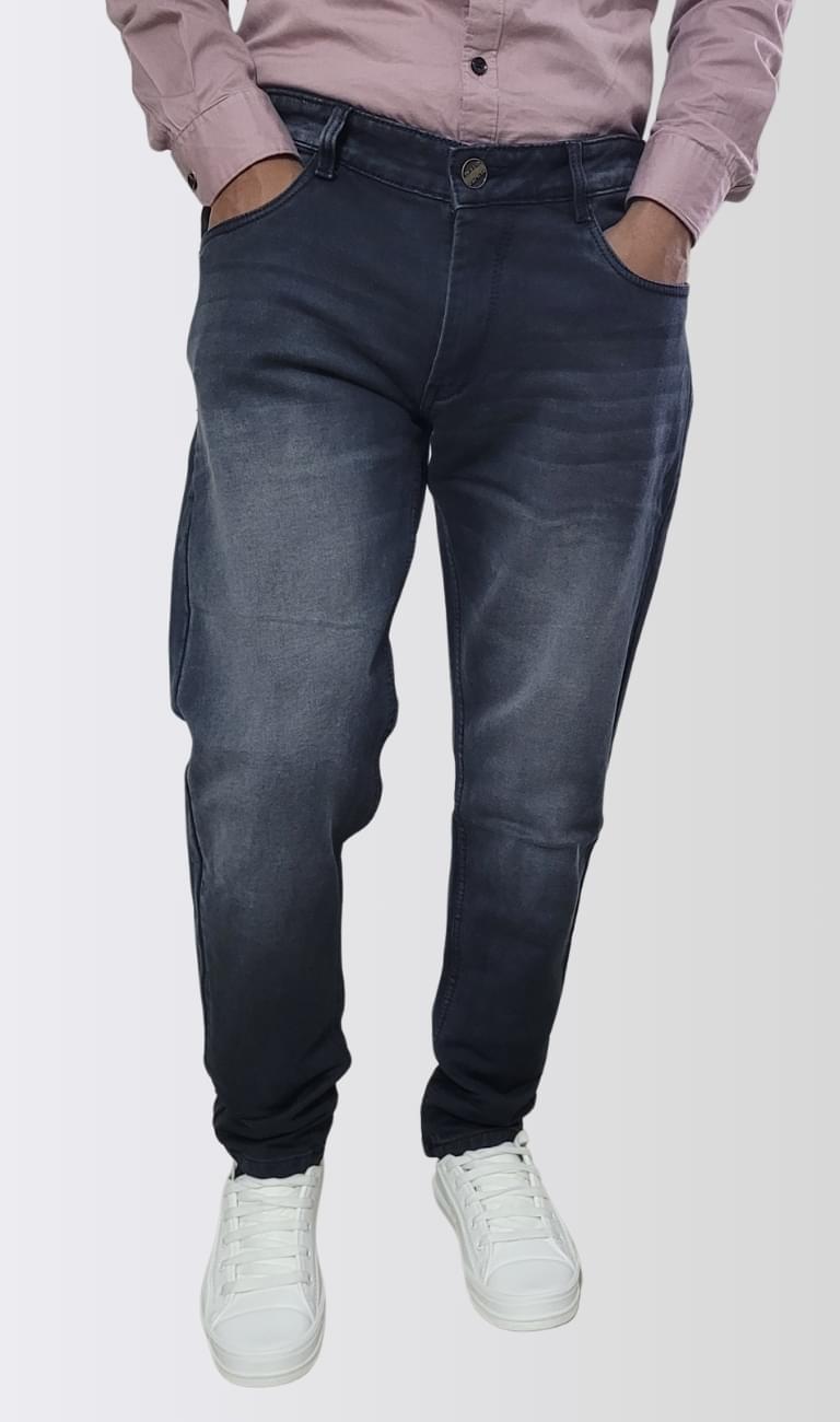 Men Mid-Wash Tapered Fit Jeans