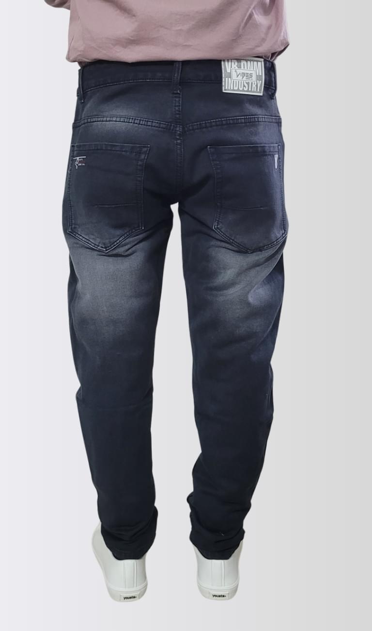 Men Mid-Wash Tapered Fit Jeans - Image 4