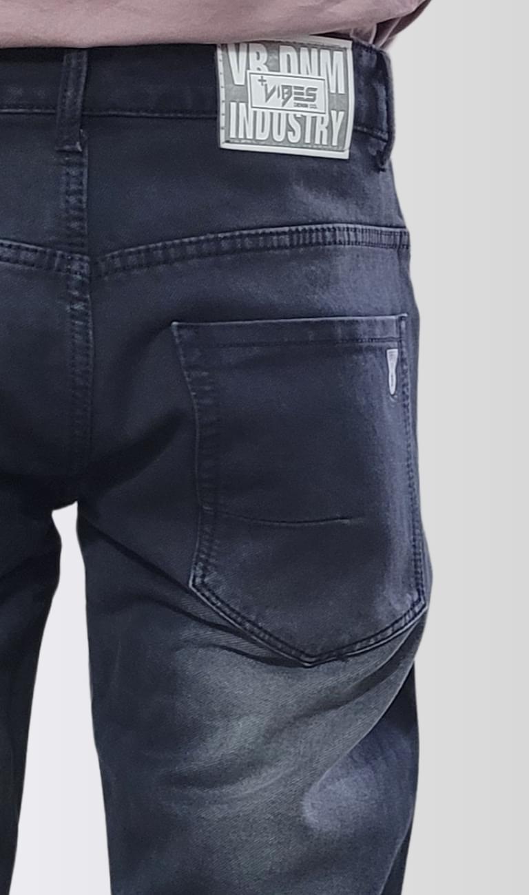 Men Mid-Wash Tapered Fit Jeans - Image 6